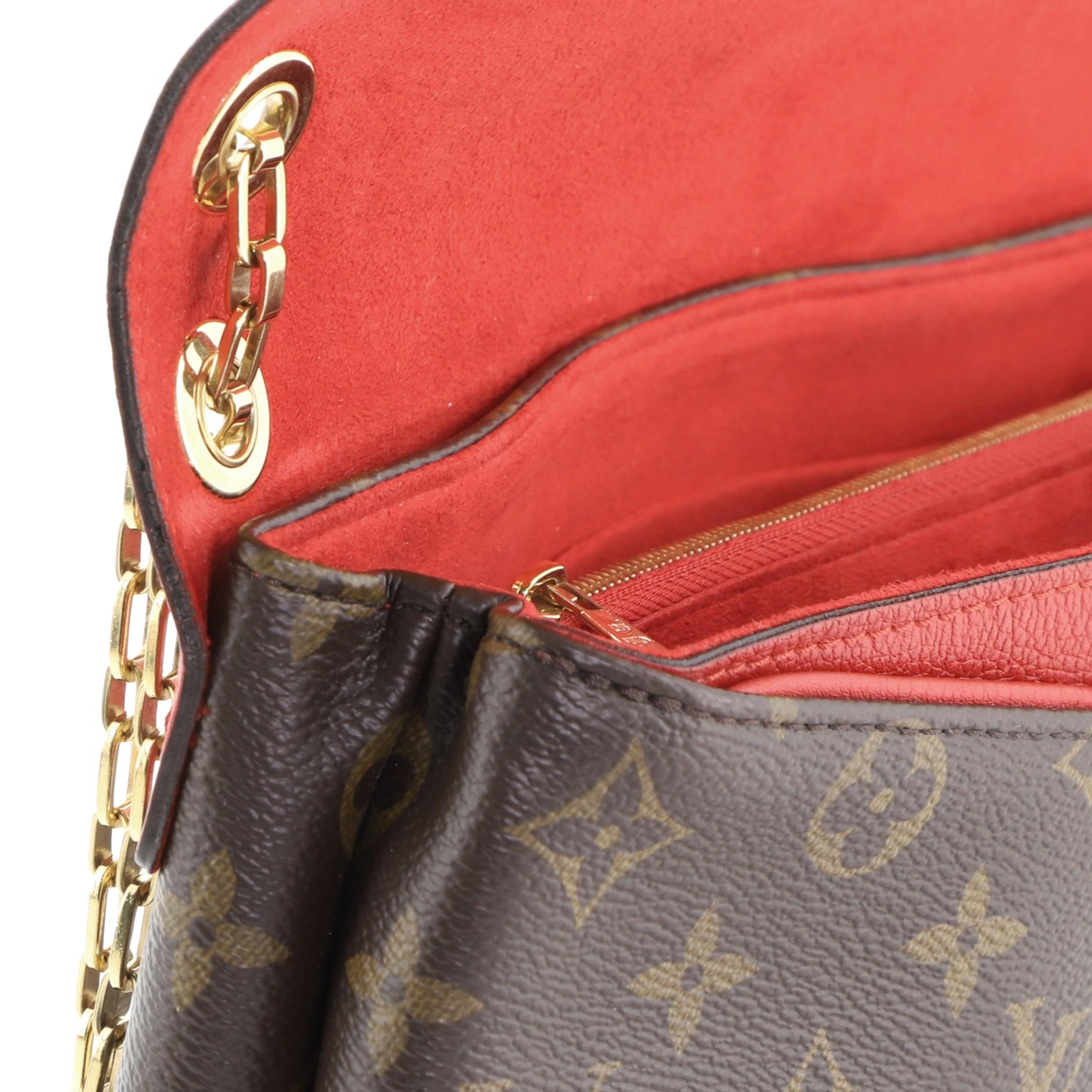 Louis Vuitton Pallas Chain Shoulder Bag Monogram Canvas and Calf Leather 2