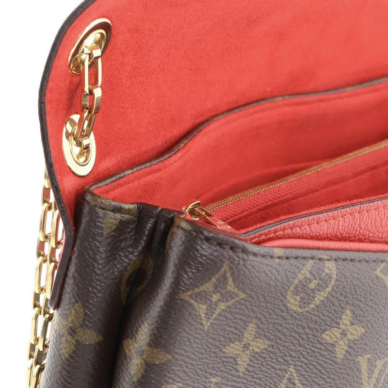 Louis Vuitton Pallas Chain Shoulder Bag Monogram Canvas And Calf Leather  3