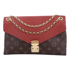 Louis Vuitton Pallas Chain Shoulder Bag Monogram Canvas and Calf Leather