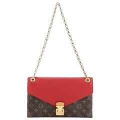 Louis Vuitton Pallas Chain Shoulder Bag Monogram Canvas and Calf Leather