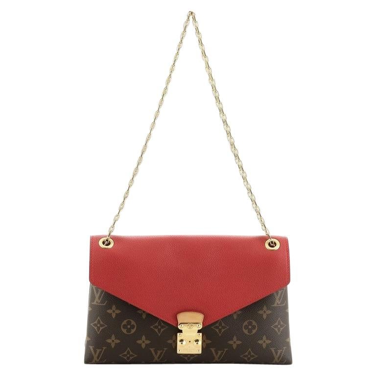 Louis Vuitton Pallas Chain Shoulder Bag Monogram Canvas And Calf Leather