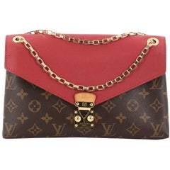 Louis Vuitton Pallas Kette Umhängetasche Monogram Canvas und Kalbsleder
