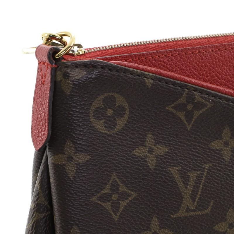 Louis Vuitton Pallas Clutch Monogram Canvas In Good Condition In NY, NY