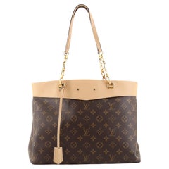 Louis Vuitton Pallas Shopper Monogram Canvas and Calfskin