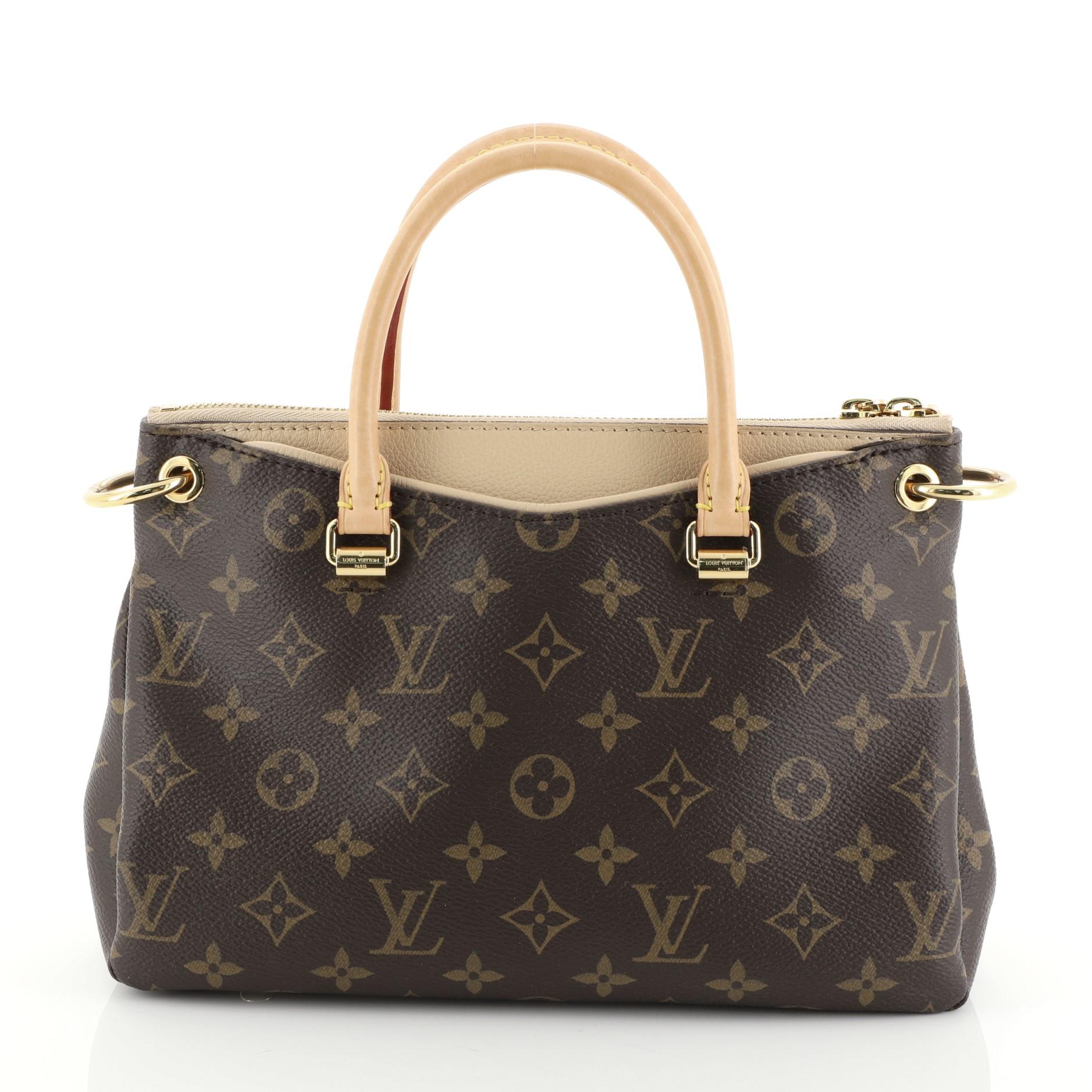Black Louis Vuitton Pallas Tote Monogram Canvas BB