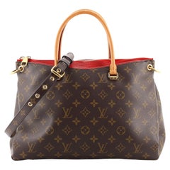 Louis Vuitton Pallas Tragetasche mit Monogramm aus Segeltuch BB