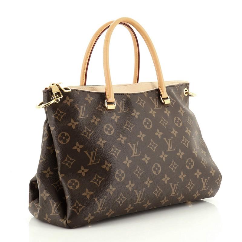 Black Louis Vuitton Pallas Tote Monogram Canvas