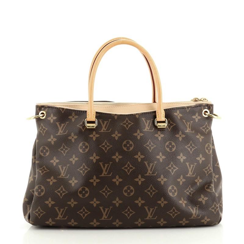 Louis Vuitton Pallas Tote Monogram Canvas In Good Condition In NY, NY