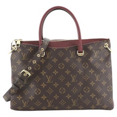 Louis Vuitton - Authenticated Pallas Handbag - Leather Brown Plain for Women, Very Good Condition
