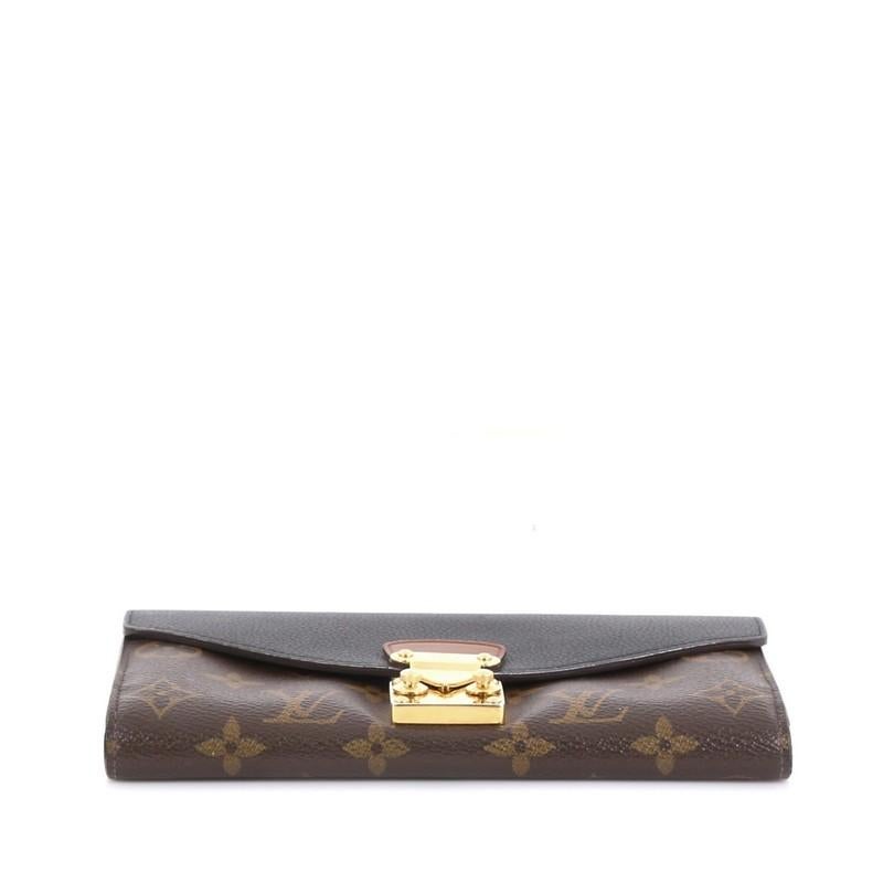 Louis Vuitton Pallas Wallet Monogram Canvas And Calf Leather  In Good Condition In NY, NY