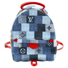 RARE Louis Vuitton Monogram Denim Sac a Dos GM blue jean Backpack vintage LV  bag