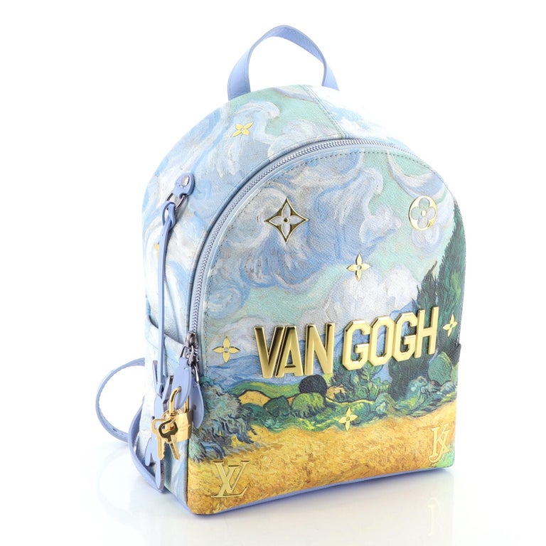 Louis Vuitton Palm Springs Backpack Limited Edition Jeff Koons Van Gogh  Print at 1stDibs