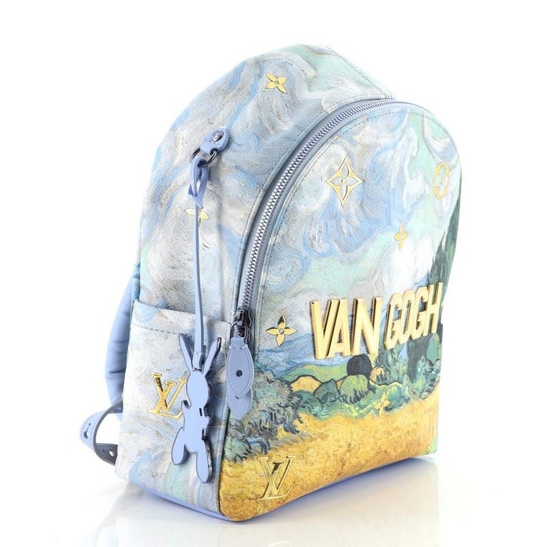 Louis Vuitton Palm Springs Backpack Limited Edition Jeff Koons Van Gogh  Print