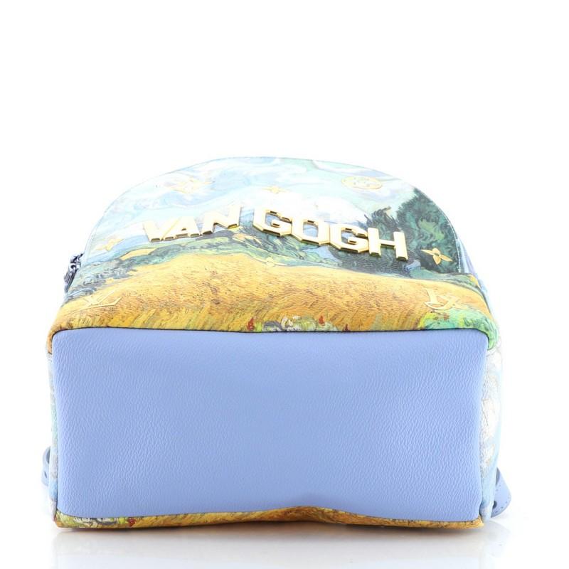 Louis Vuitton Palm Springs Rucksack Limited Edition Jeff Koons Van Gogh Druck im Zustand „Gut“ in NY, NY