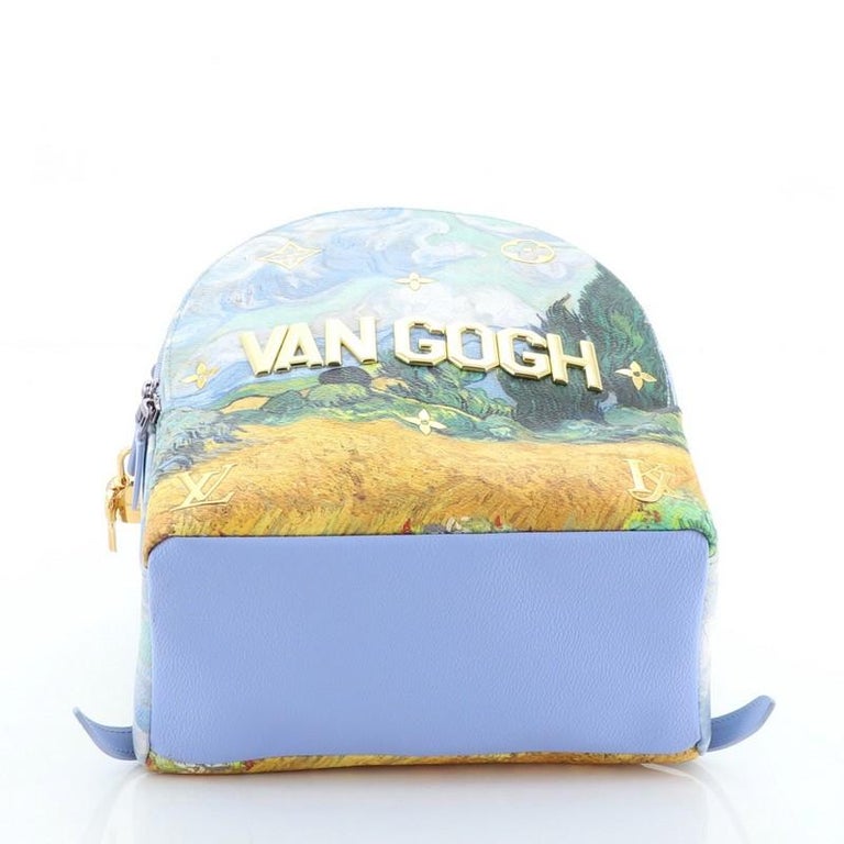 Louis Vuitton Palm Springs Backpack Limited Edition Jeff Koons Van Gogh  Print at 1stDibs
