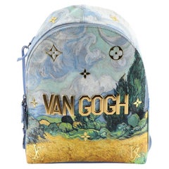 Louis Vuitton Palm Springs Backpack Limited Edition Jeff Koons Van Gogh Print