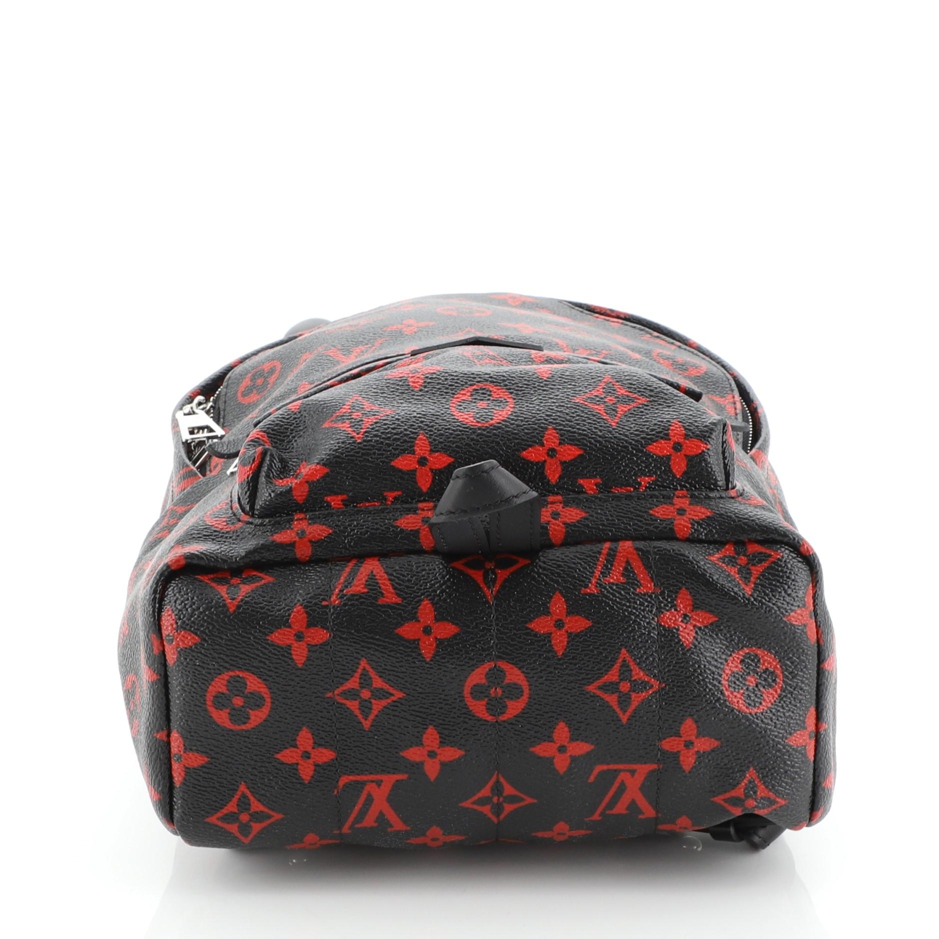 Louis Vuitton Palm Springs Backpack Limited Edition Monogram Infrarouge P In Good Condition In NY, NY