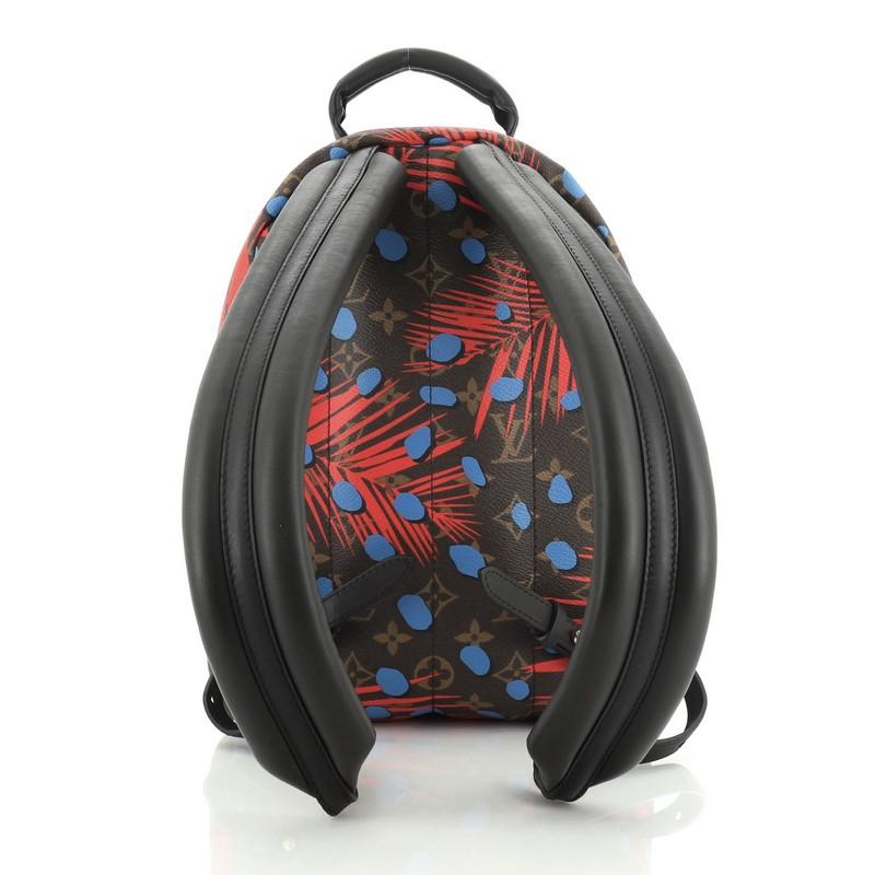 Black Louis Vuitton Palm Springs Backpack Limited Edition Monogram Jungle Dots 