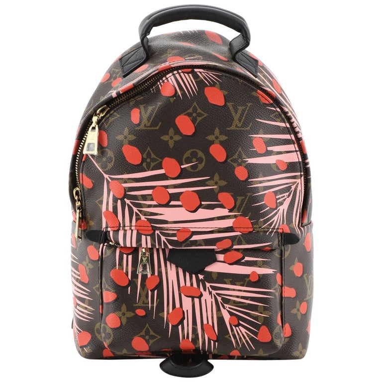 Louis Vuitton Palm Springs Backpack Limited Edition Monogram Jungle Dots PM For Sale at 1stdibs