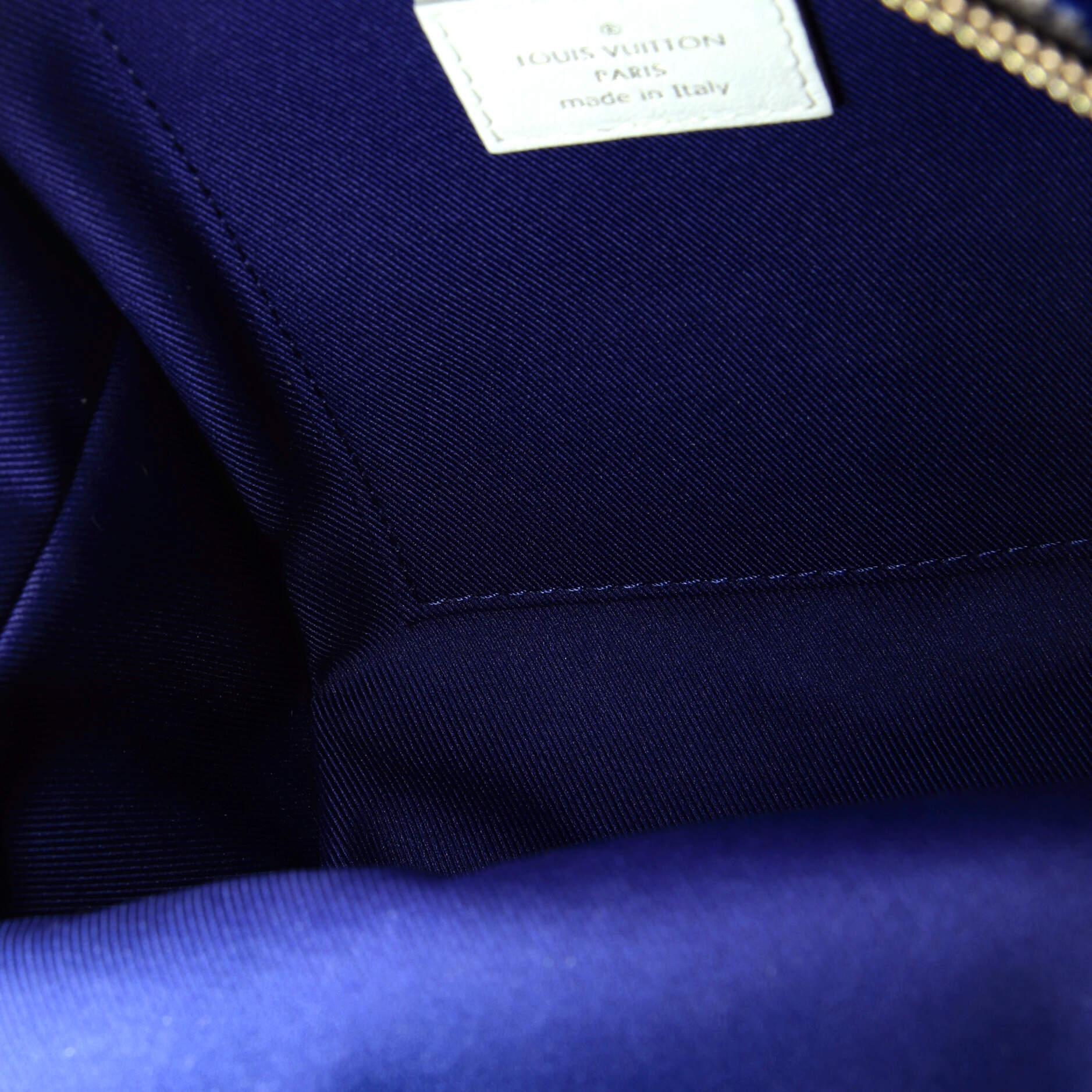Louis Vuitton Palm Springs Backpack LV Match Monogram Jacquard Velvet Mini For Sale 1