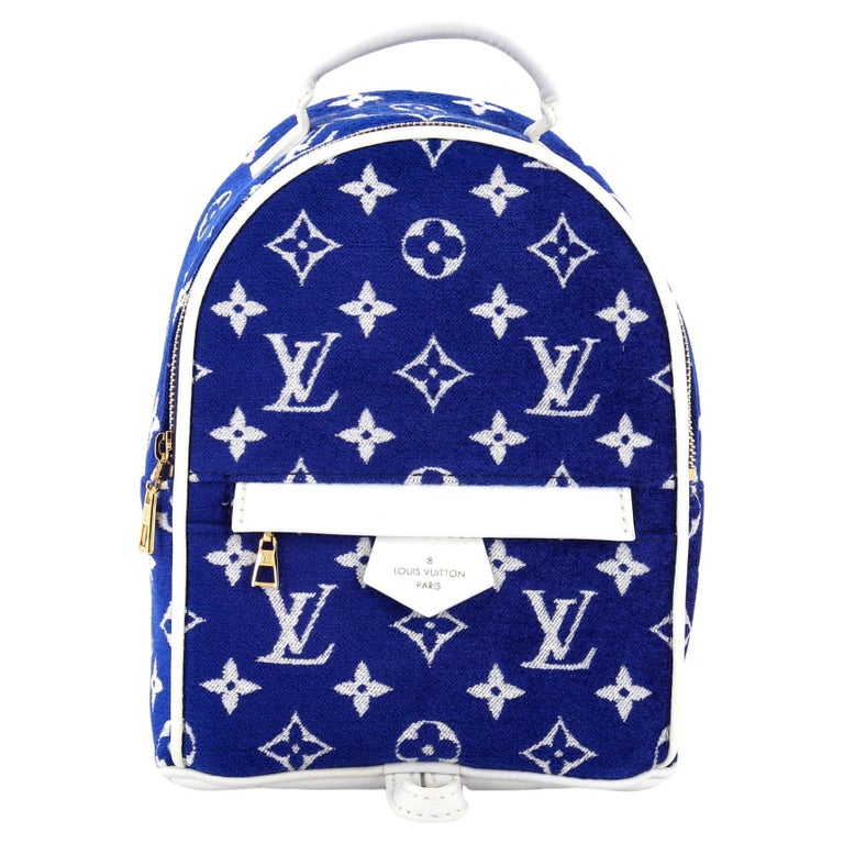 Louis Vuitton Palm Springs Backpack LV Match Monogram Jacquard Velvet Mini  For Sale at 1stDibs