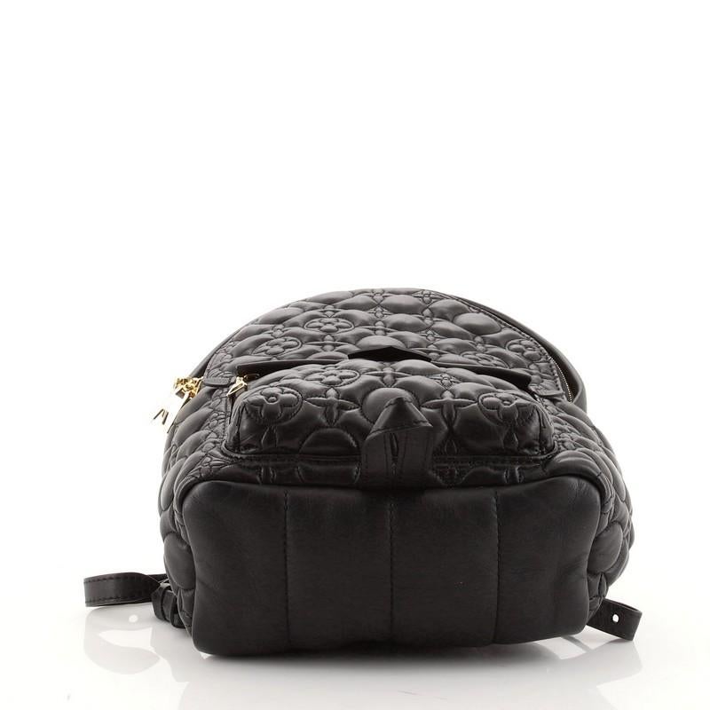 Louis Vuitton Palm Springs Backpack Malletage Flower Lambskin PM In Good Condition In NY, NY