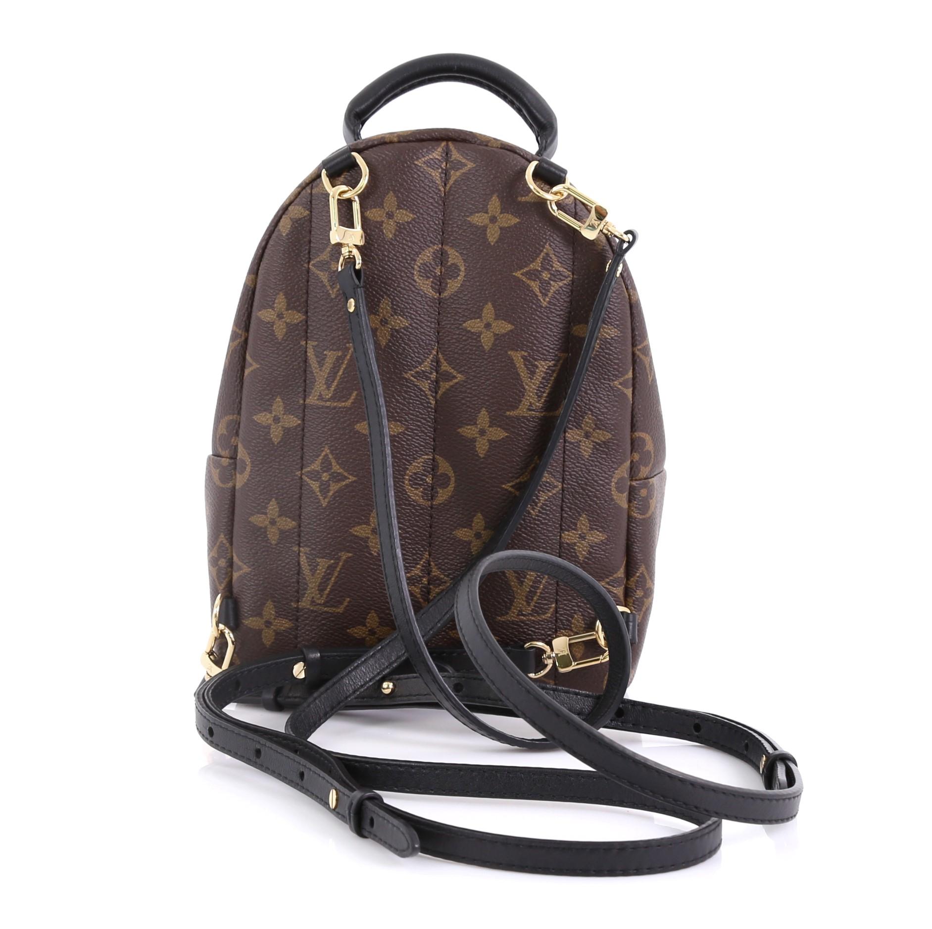Louis Vuitton Palm Springs Backpack Monogram Canvas Mini In Excellent Condition In NY, NY
