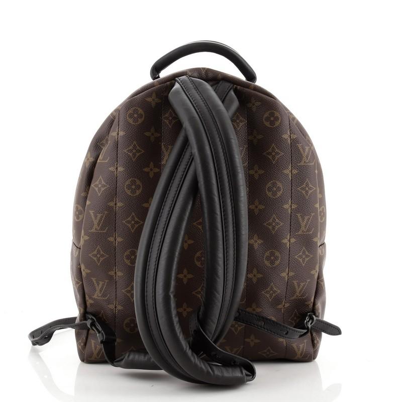 Black Louis Vuitton Palm Springs Backpack Monogram Canvas MM