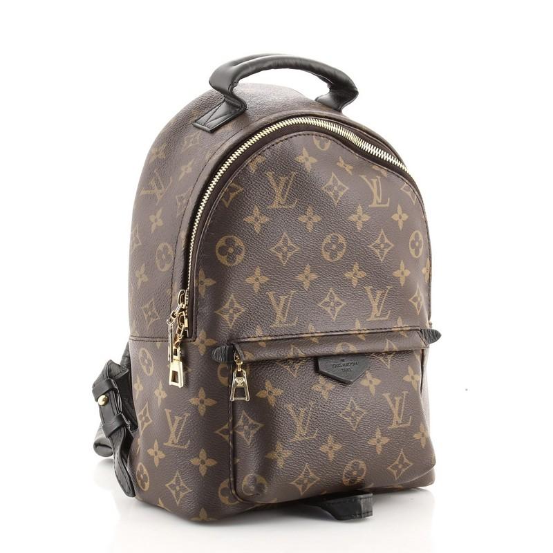 Black Louis Vuitton Palm Springs Backpack Monogram Canvas PM