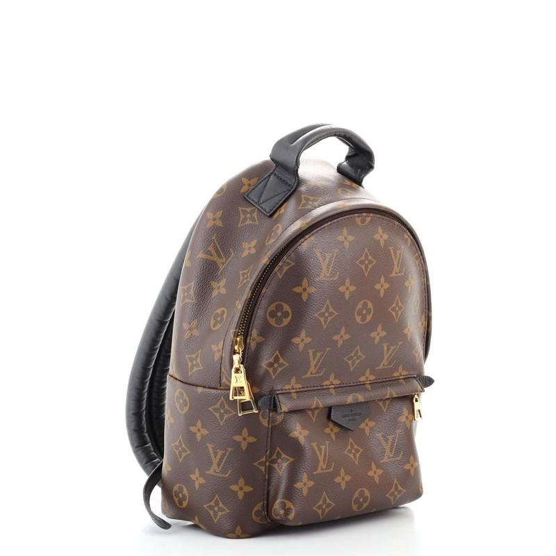 Black Louis Vuitton Palm Springs Backpack Monogram Canvas PM