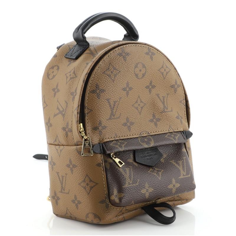 Brown Louis Vuitton Palm Springs Backpack Reverse Monogram Canvas Mini