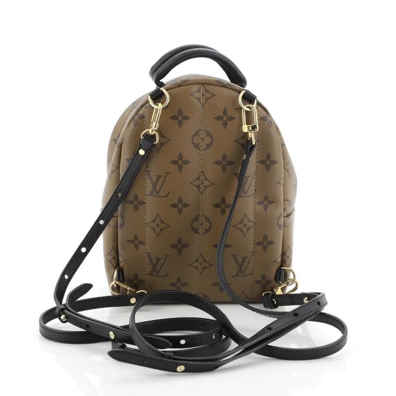 Louis Vuitton Palm Springs Backpack Reverse Monogram Canvas Mini In Fair Condition In NY, NY