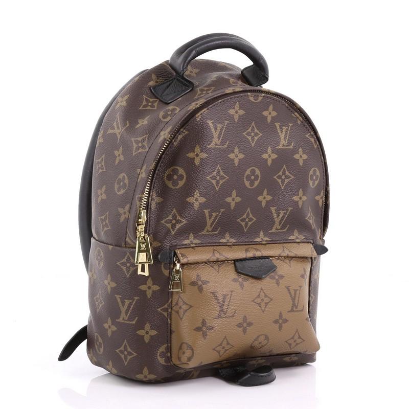 Brown Louis Vuitton Palm Springs Backpack Reverse Monogram Canvas PM