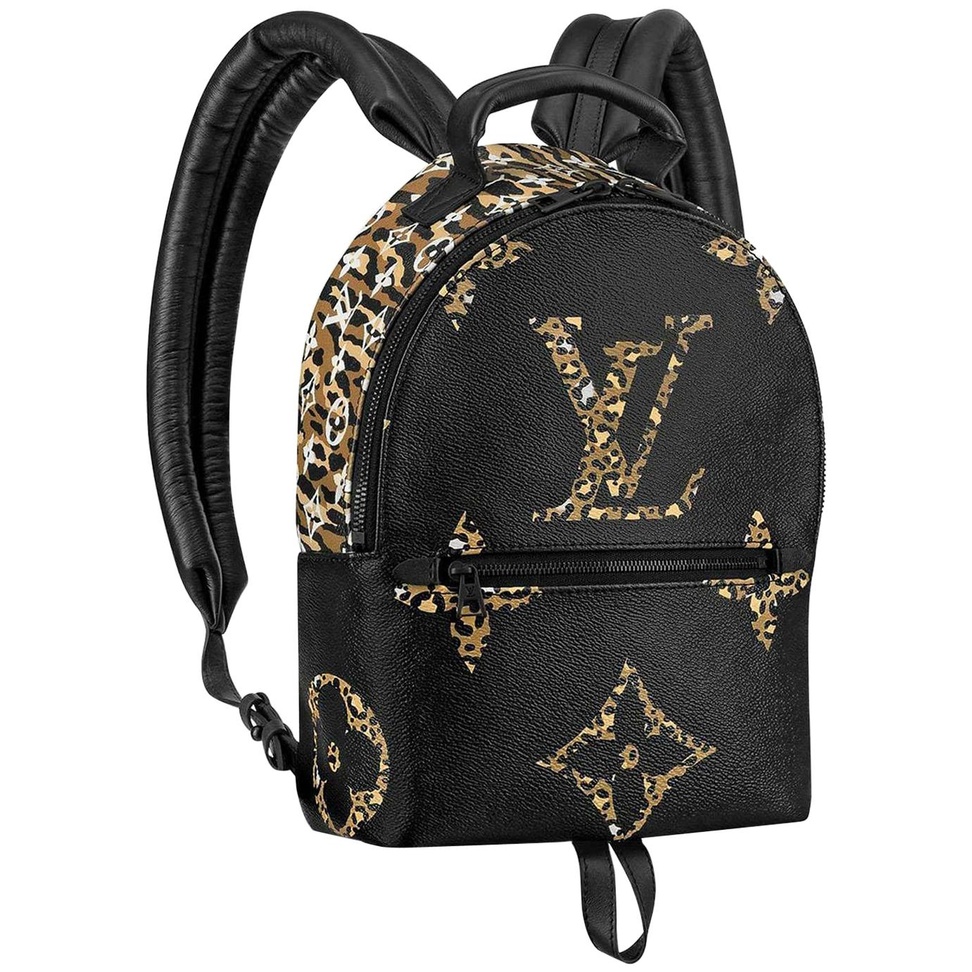Louis Vuitton Palm Springs Jungle Giant Monogram Coated Canvas PM Backpack