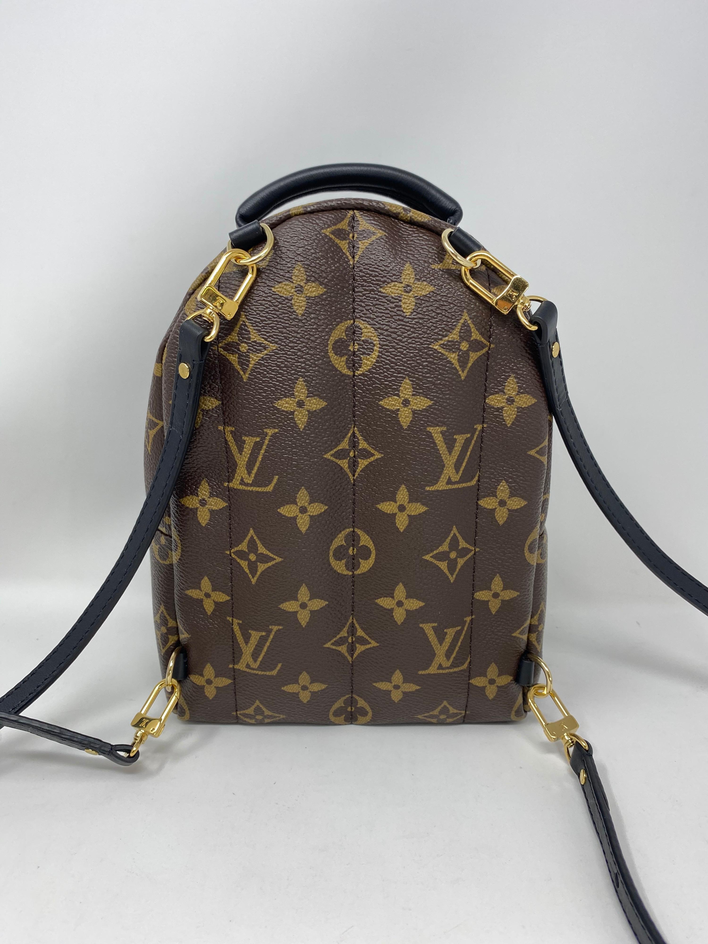 Black Louis Vuitton Palm Springs Mini Backpack 