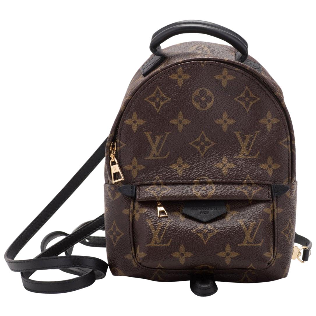 Louis Vuitton Palm Springs Shoulder Bag Rare Mini Backpack Black