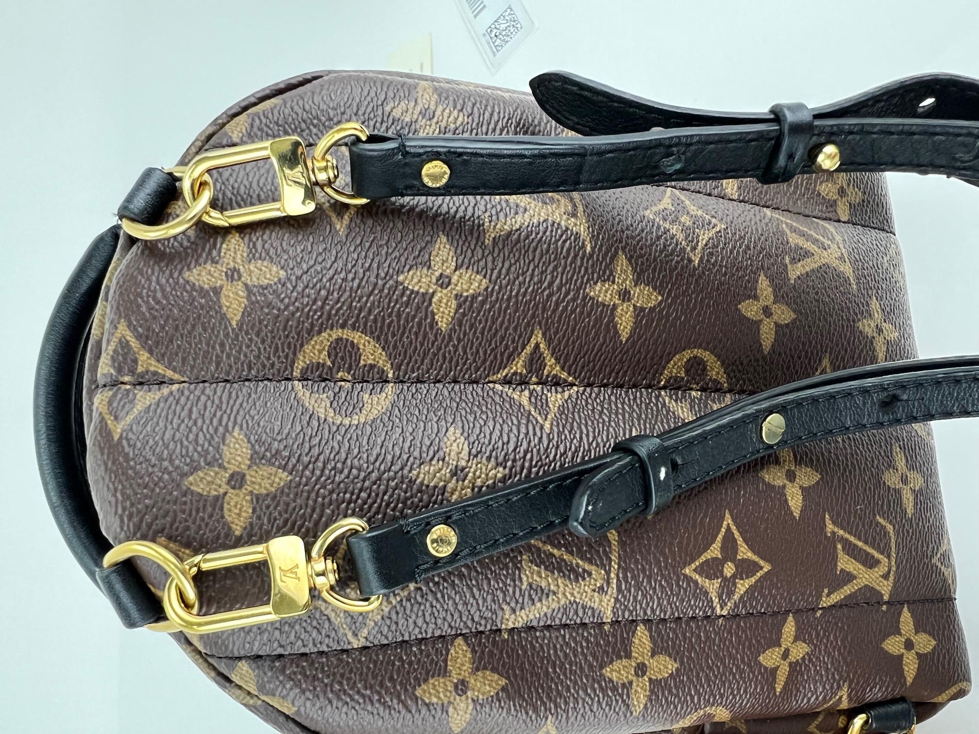 Louis Vuitton Palm Springs Mini Monogram Canvas Backpack Travel School  In Excellent Condition In Freehold, NJ