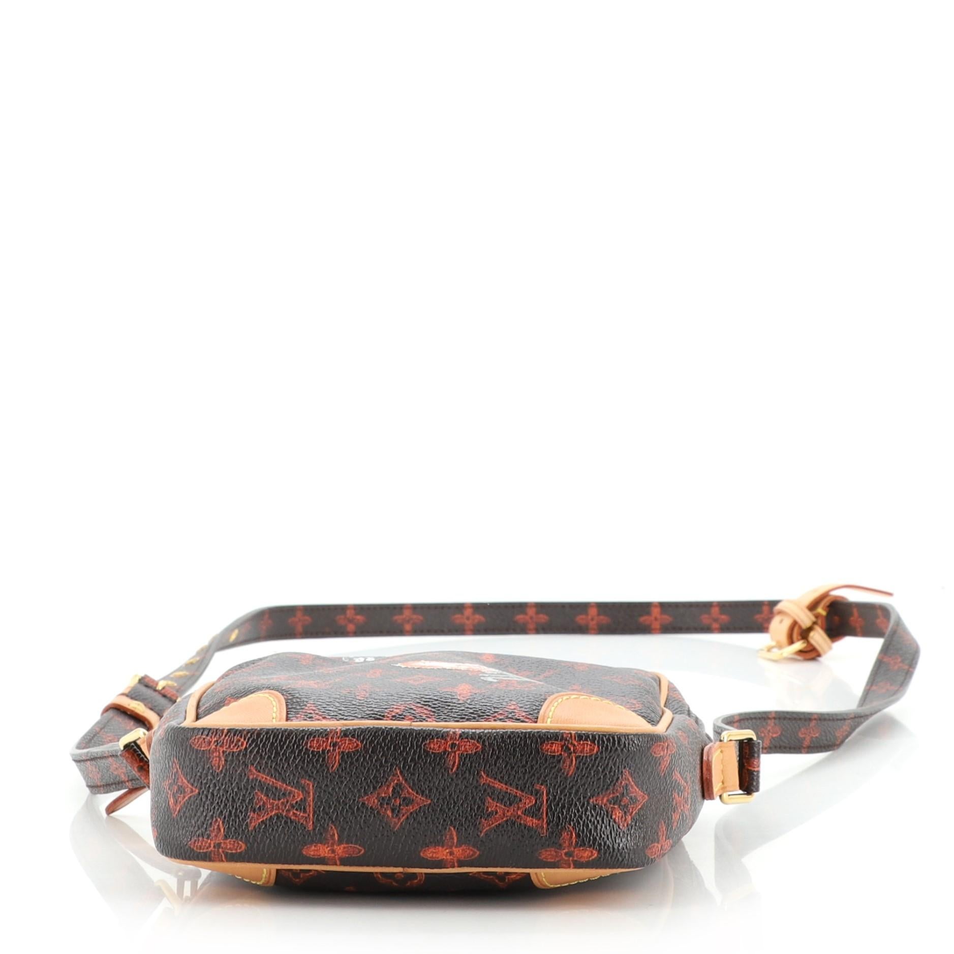 Black Louis Vuitton Paname Bag Limited Edition Grace Coddington Catogram Canvas MM