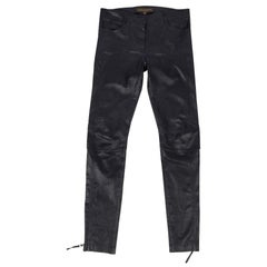 Louis Vuitton - Pantalon motard  Moto - Cuir d'agneau noir  38 / 4