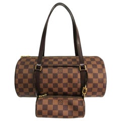 Vintage Louis Vuitton Papillon 30 N51303  Handbag Damier Ebene / With Matching Satchel