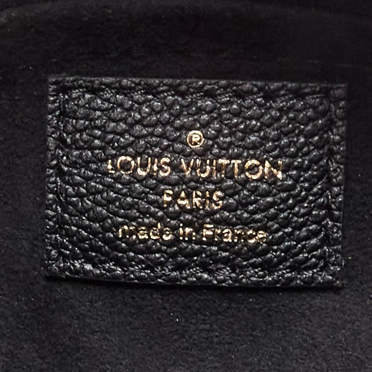 LOUIS VUITTON Papillon BB Giant Empreinte black nude small crossbody duffle bag For Sale 4