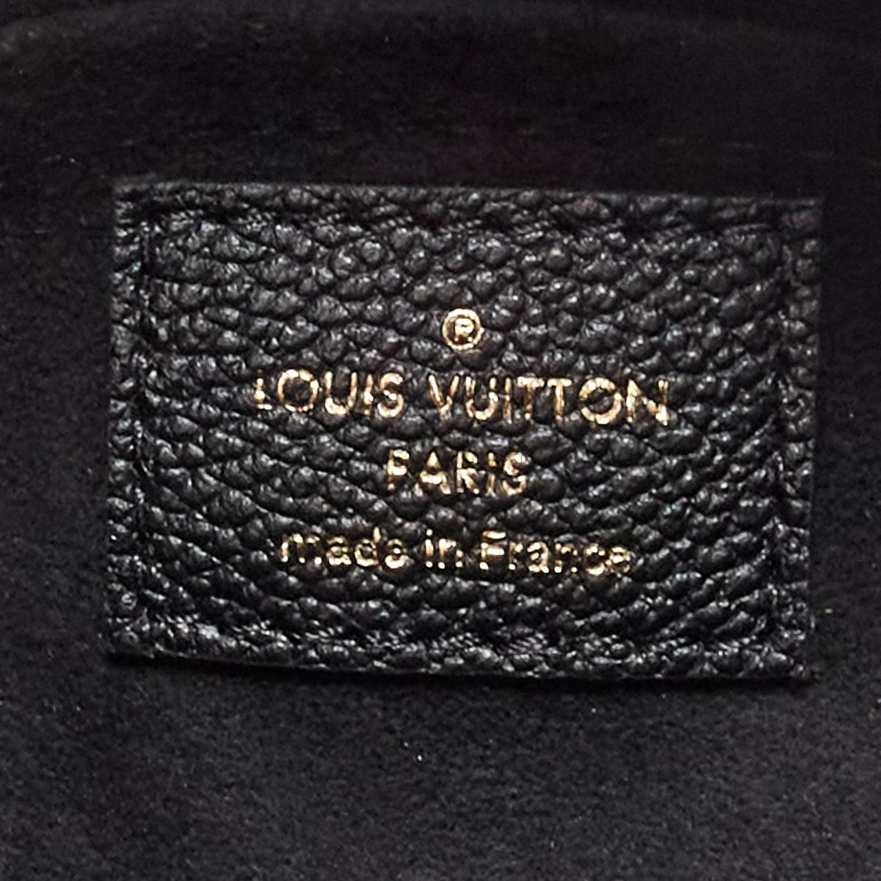 LOUIS VUITTON Papillon BB Giant Empreinte black nude small crossbody duffle bag For Sale 5