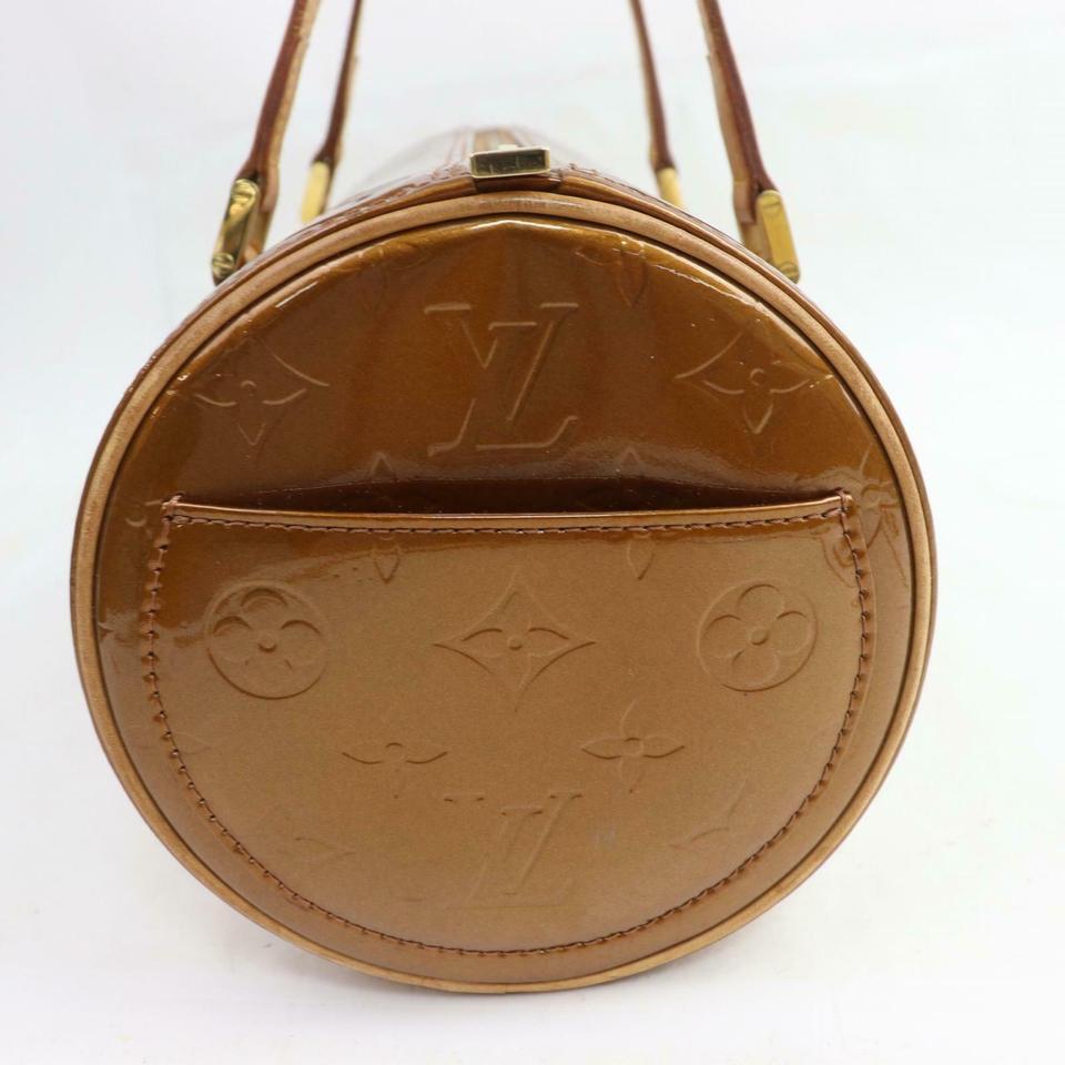 Brown Louis Vuitton Papillon Bedford Copper 871479 Bronze Monogram Vernis Leather 