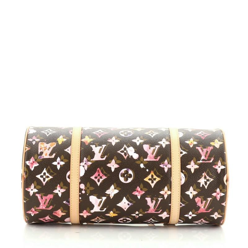 Women's or Men's Louis Vuitton Papillon Handbag Limited Edition Aquarelle Monogram 30