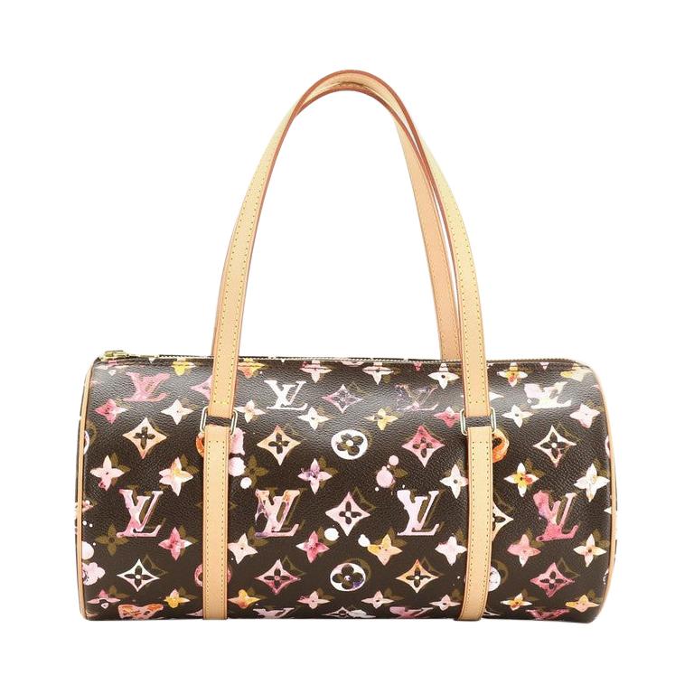 Louis Vuitton Papillon Handbag Limited Edition Aquarelle Monogram 30