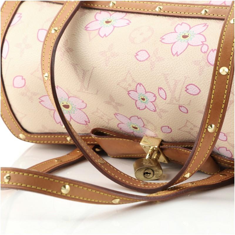 Louis Vuitton Papillon Handbag Limited Edition Cherry Blossom Monogram In Good Condition In NY, NY