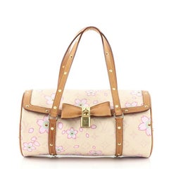 Auth LOUIS VUITTON Papillon Pink Cherry Blossom Monogram Hand Bag Purse  #42591