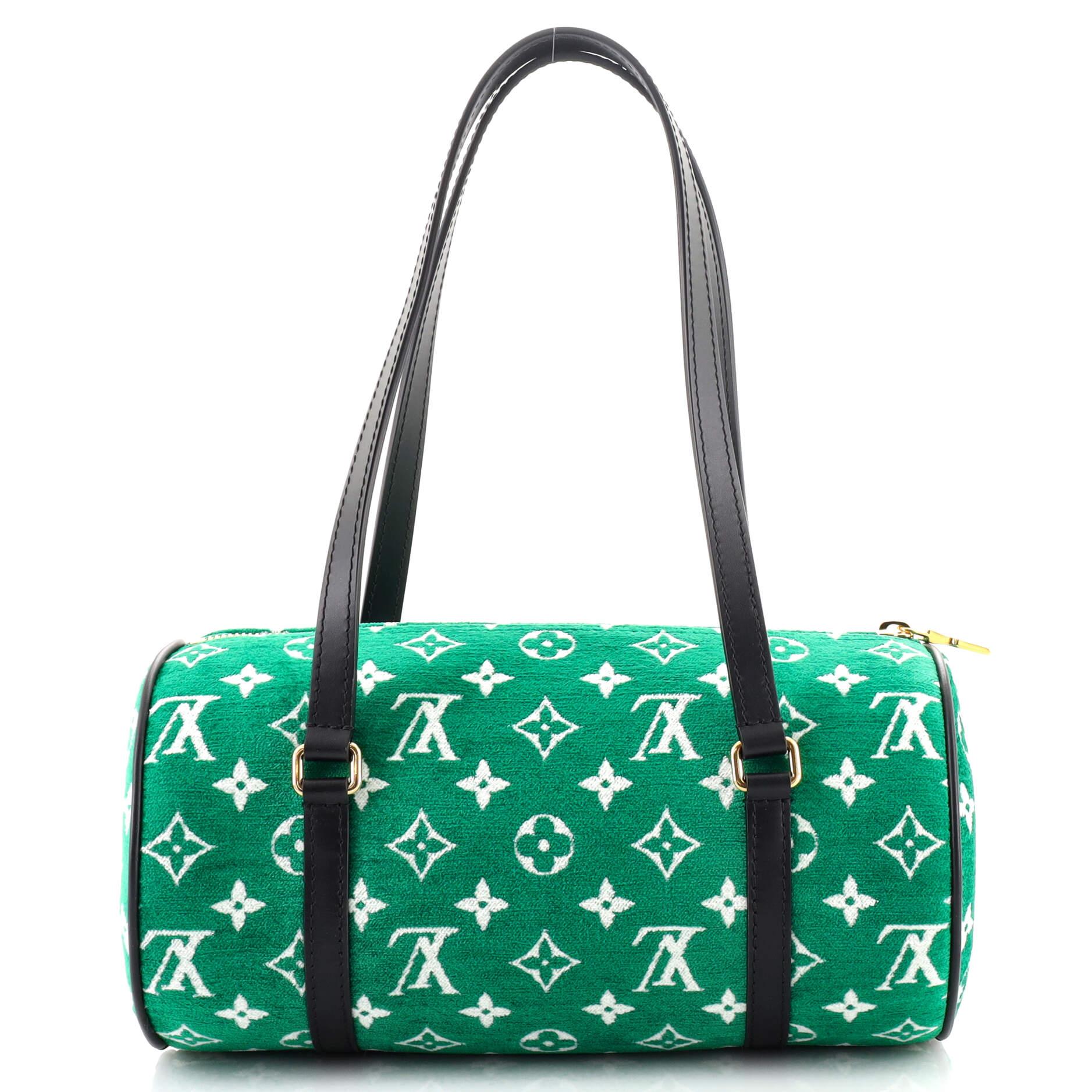 Louis Vuitton Papillon Handbag LV Match Monogram Jacquard Velvet In Good Condition In NY, NY