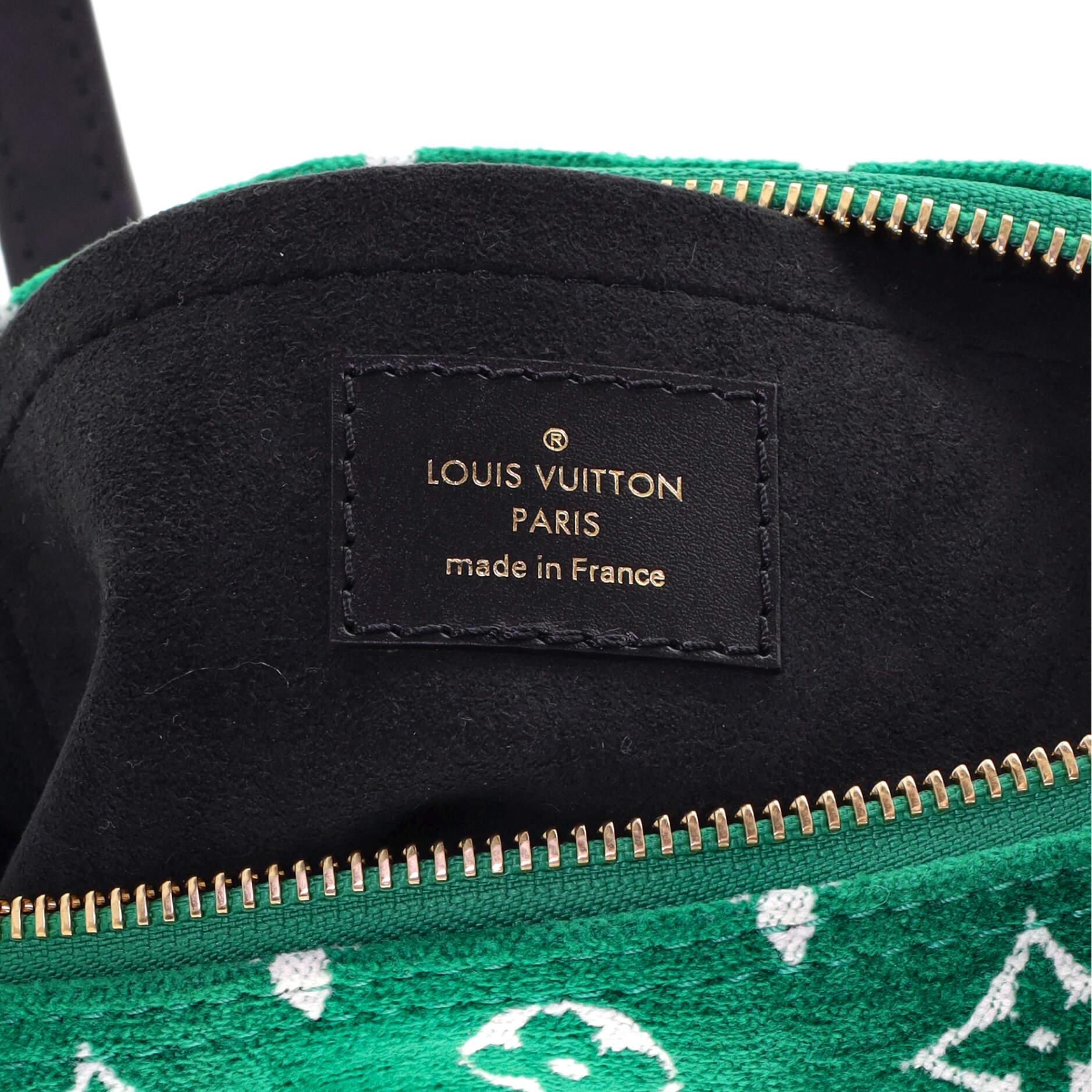 Louis Vuitton Papillon Handbag LV Match Monogram Jacquard Velvet 3