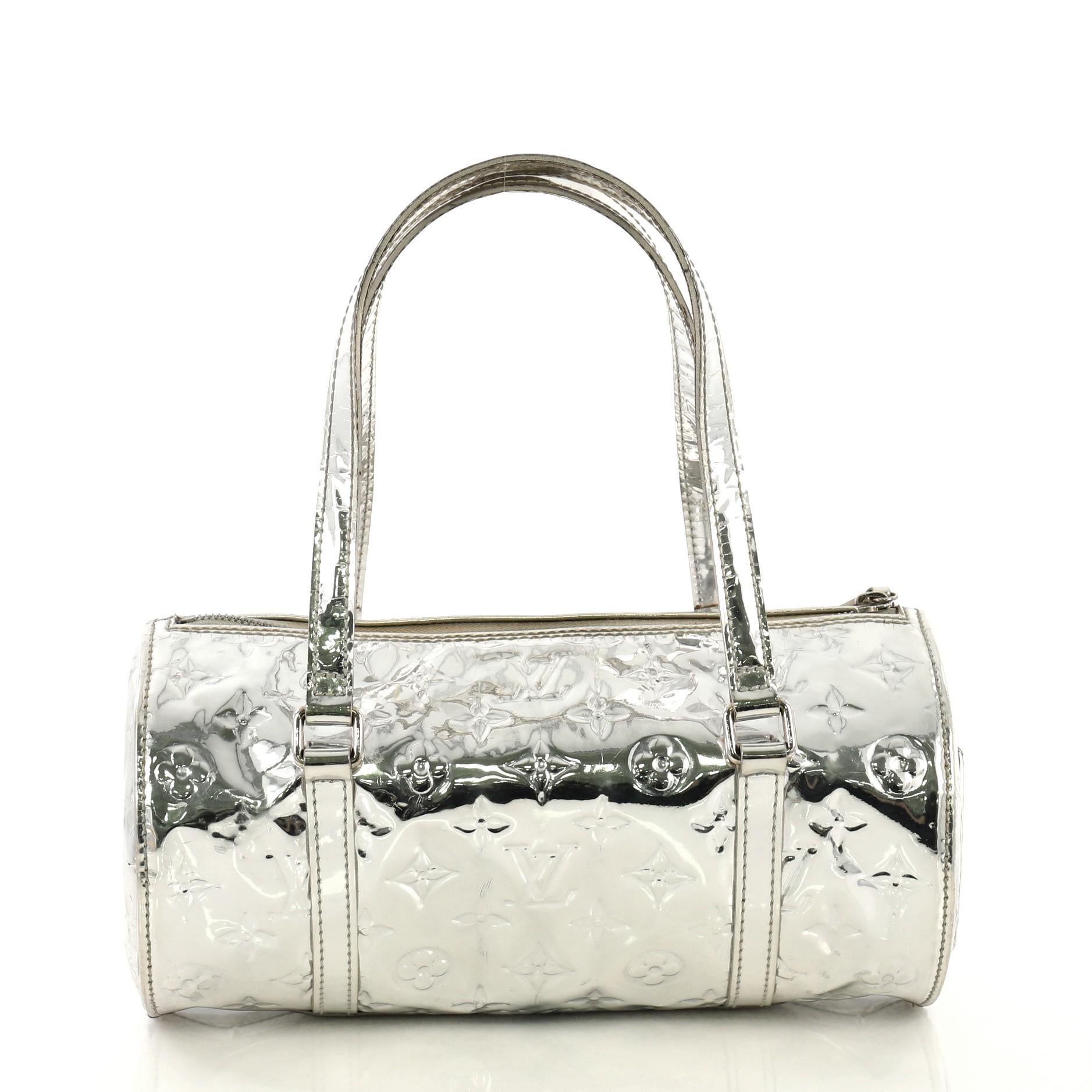 Louis Vuitton Papillon Handbag Miroir PVC 26 In Fair Condition In NY, NY